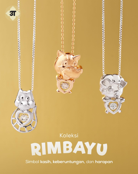Temukan Makna dalam Koleksi Liontin Rimbayu 18K