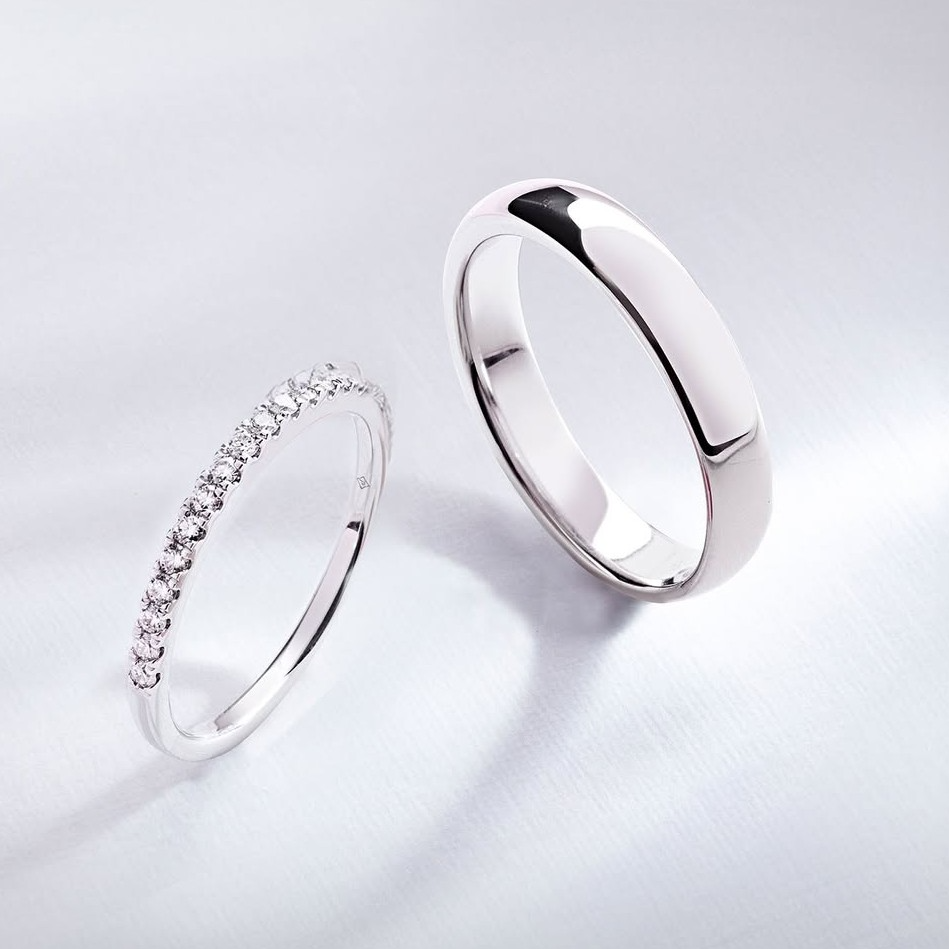 Koleksi cincin nikah white gold yang elegan dari The Palace