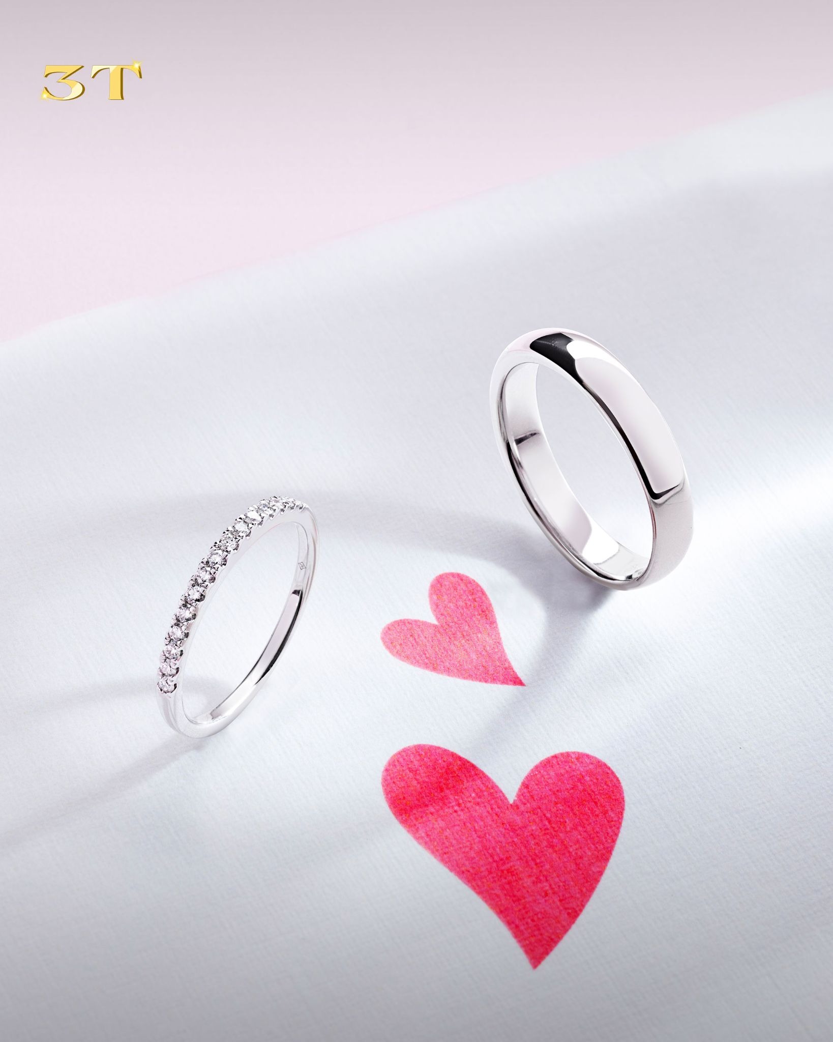 Cincin Tunangan Model Tennis Ring