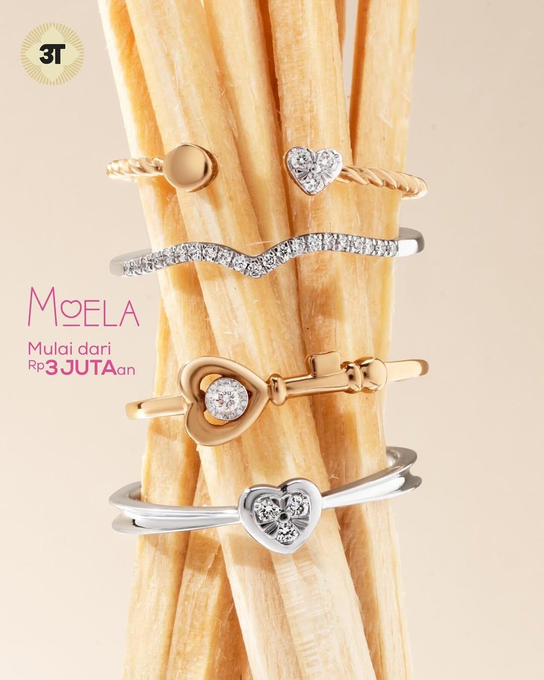 Cincin berlian asli, MOELA, Therjangkau bikin look makin standout