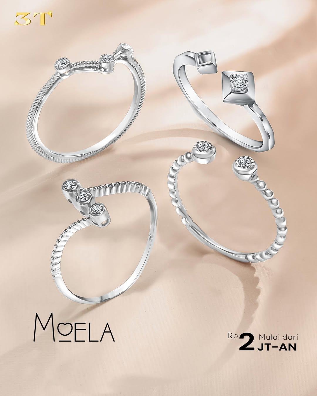 Koleksi MOELA Hadirkan Model Cincin Berlian yang Terjangkau namun Tetap Elegan