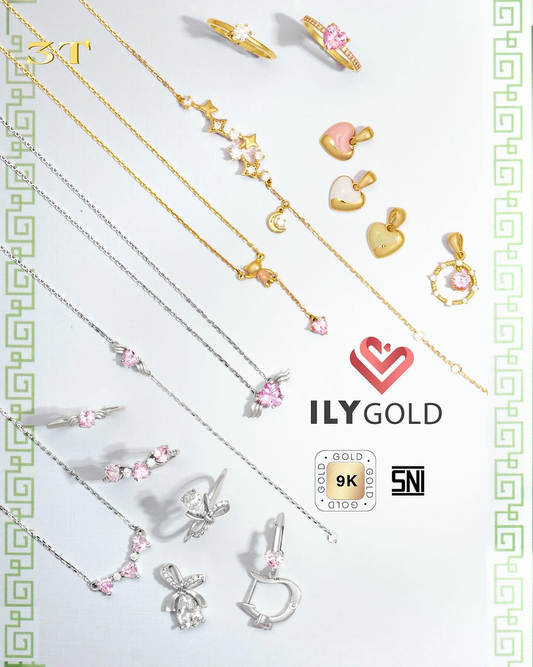 ILY Gold dengan Perhiasan Emas Putih yang Manis