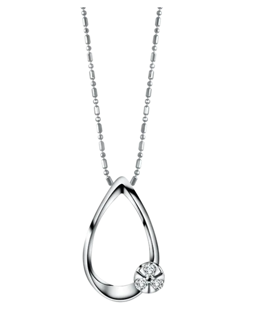 Kalung dengan Liontin MOELA Modela Rimis Berhiaskan Berlian