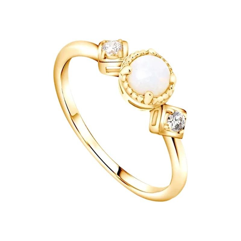 Kilauan Penuh Keajaiban yang Terpancar dari Cincin Snowdrop Solitaire