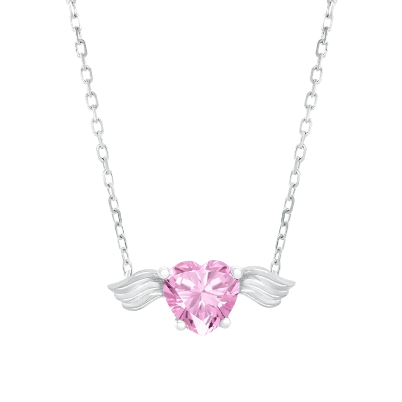 Kalung Blush dengan Sayap Cupid