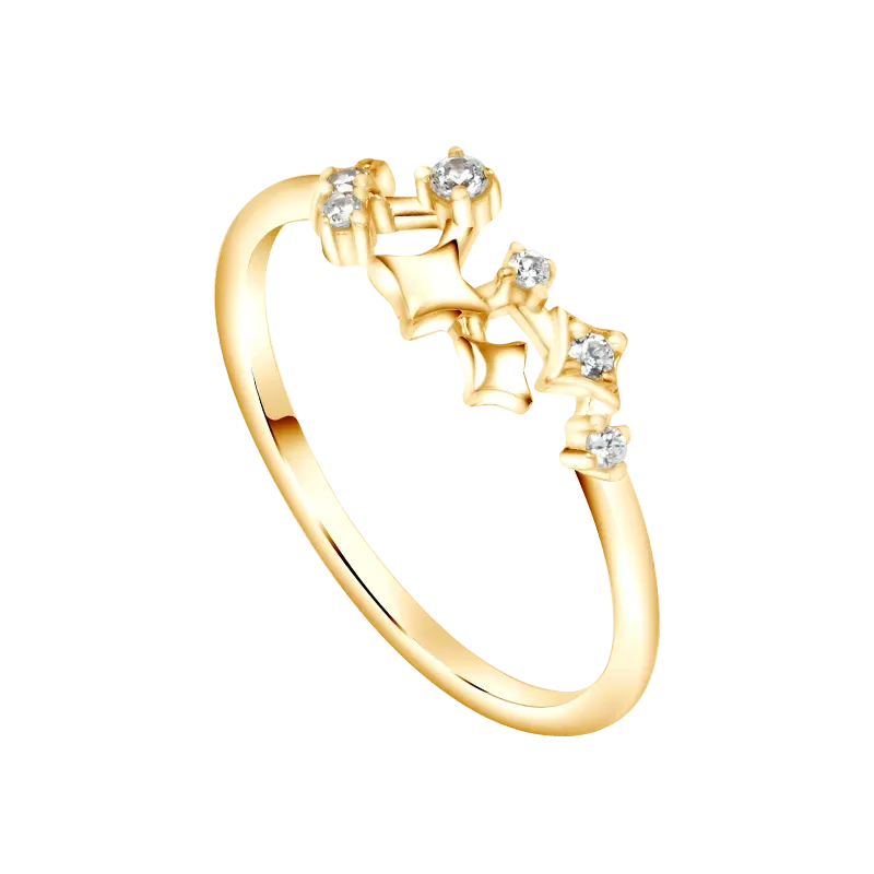 Cincin Night Sky Stars Seperti Kilau Bintang Saat Malam