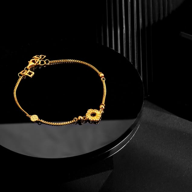 Koleksi Klasik The Palace Jeweler Bracelet Bulat Emas 24 Karat