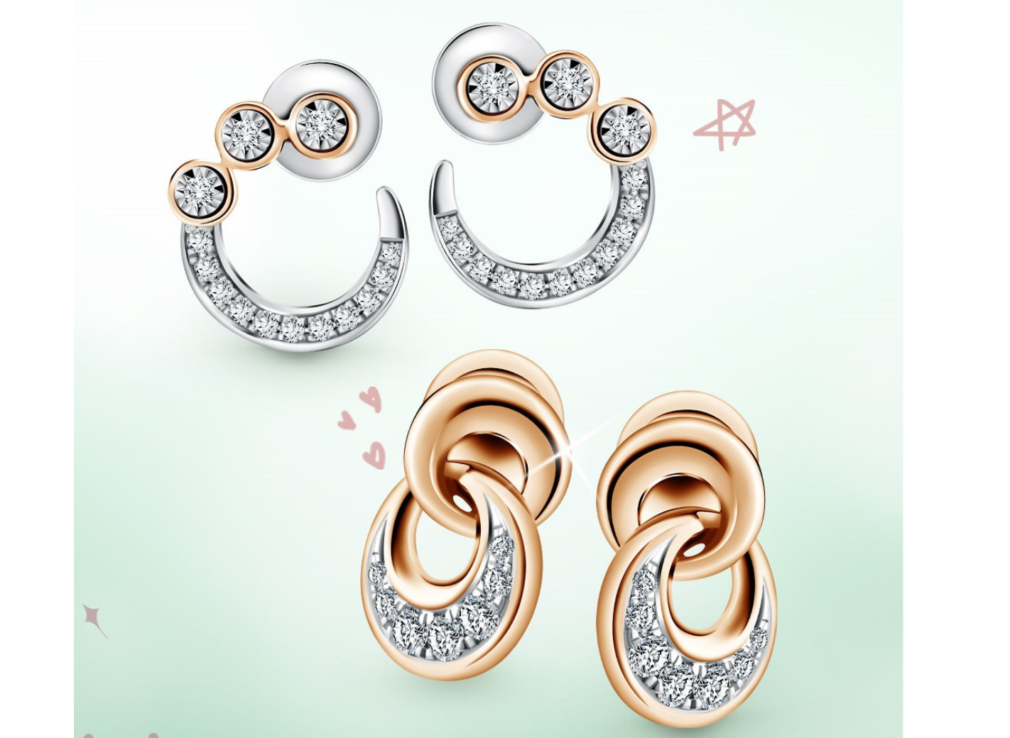 Anting emas wanita simple elegan untuk pemakaian sehari-hari