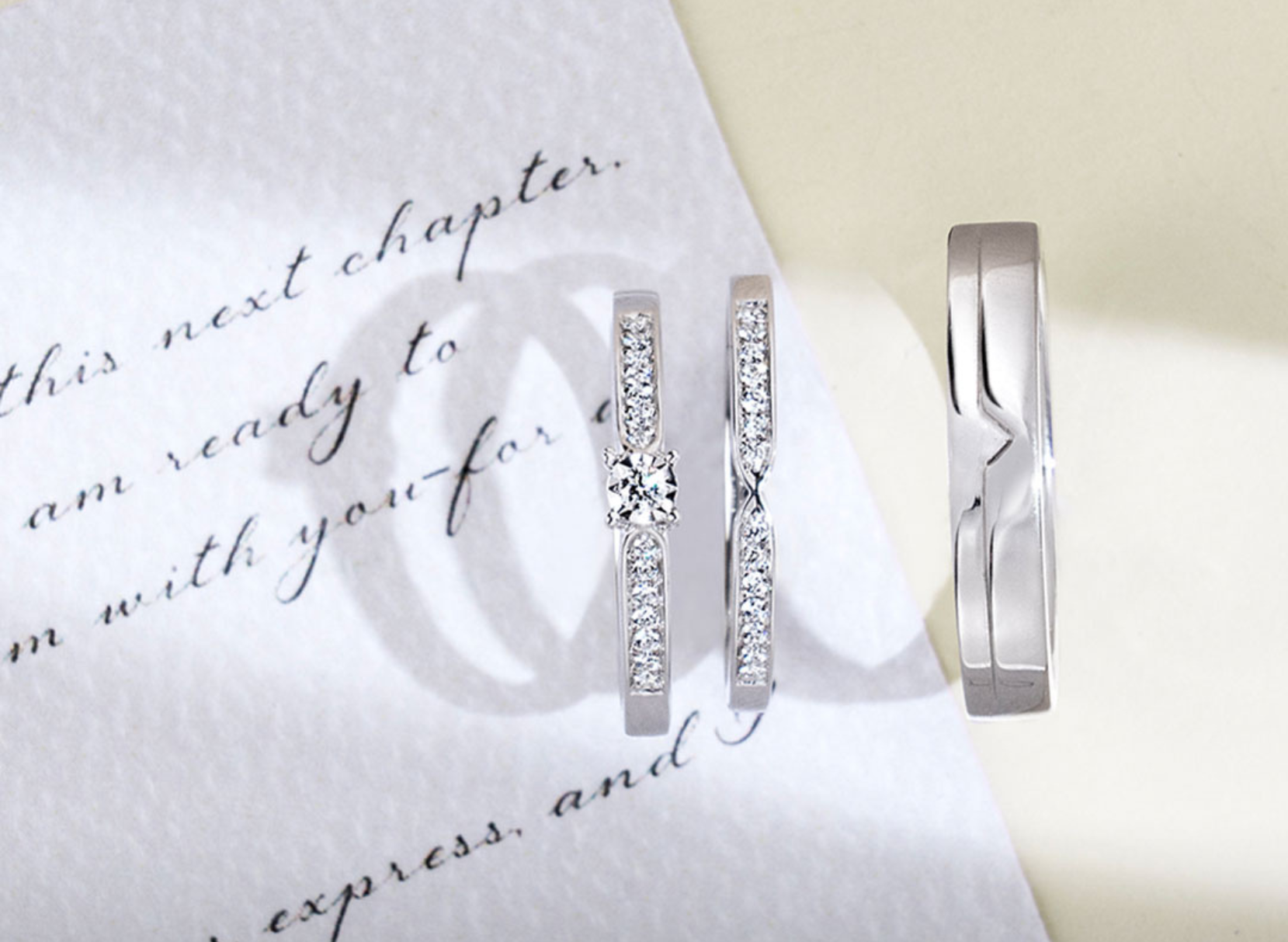 Cincin nikah emas The Palace Jeweler untuk pria dan wanita